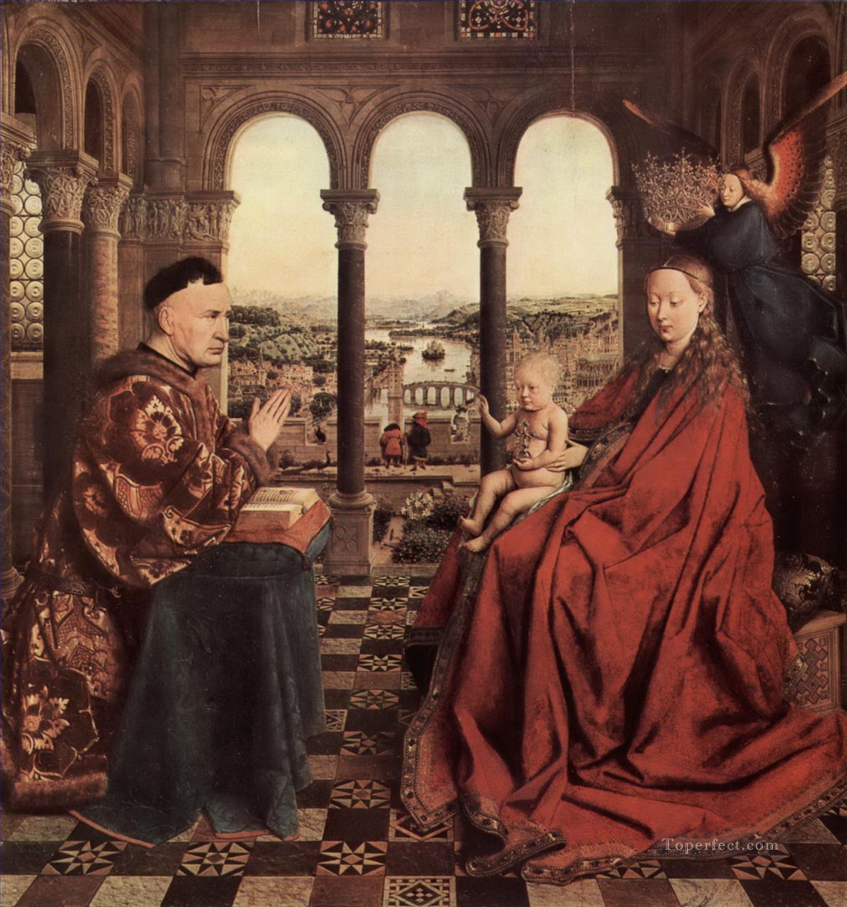 Jan van Eyck: The Madonna of the Chancellor Rolin